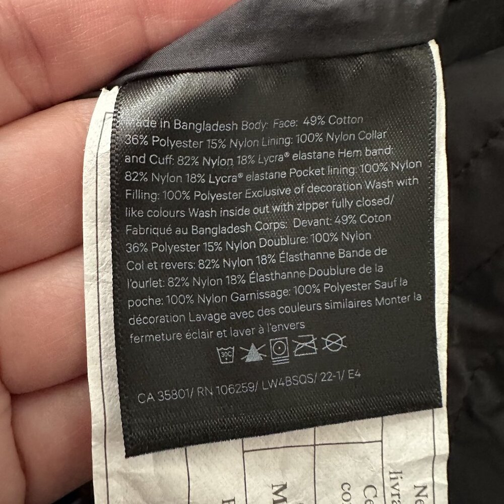 Lululemon Non-Stop Cotton Reversible Bomber Jacket in Black - Picture 13 of 16